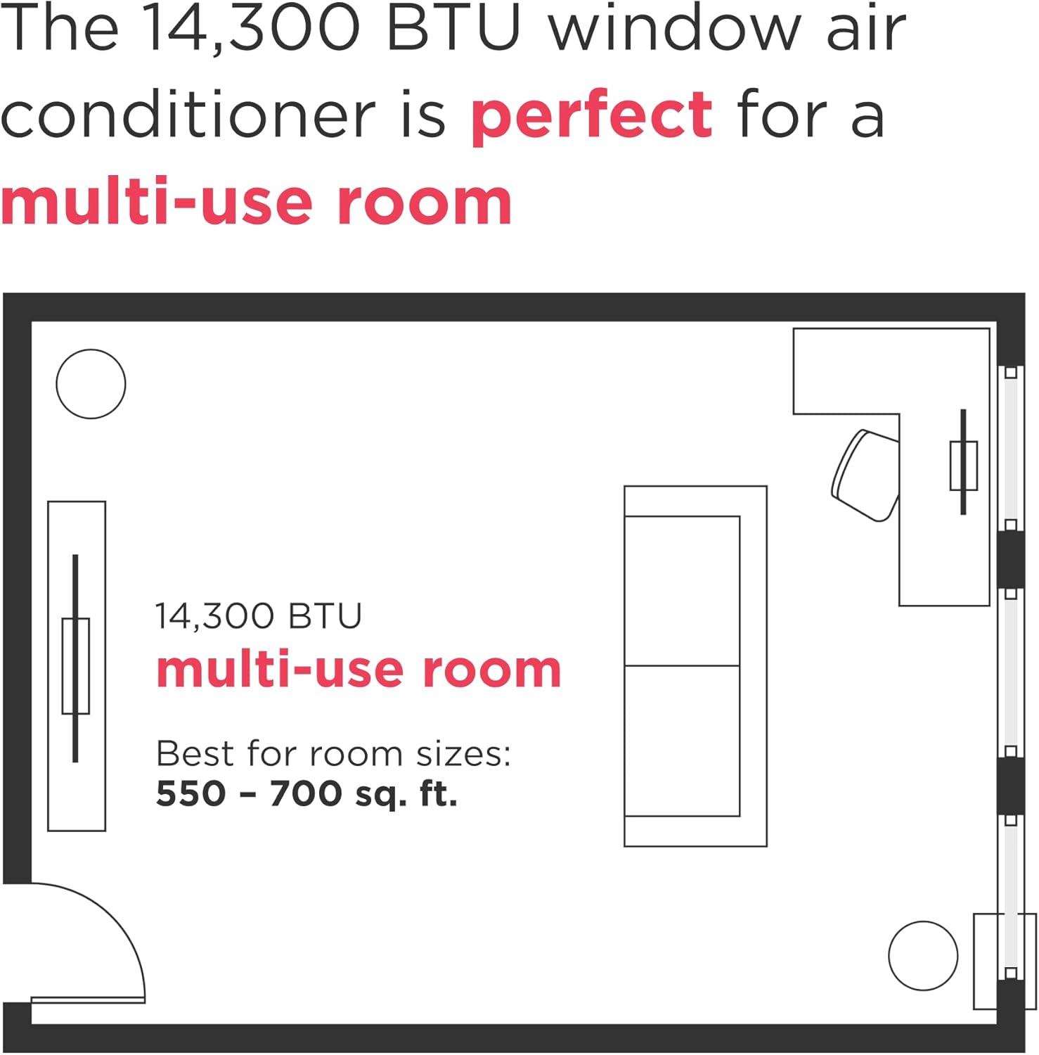 imageFrigidaire 8000 BTU Smart Window Air Conditioner with WiFi Cools Up to 350 Sq Ft Remote Control Quiet Operation Eco Mode 3 Fan Speeds WhiteNew 2024 14 000 BTU