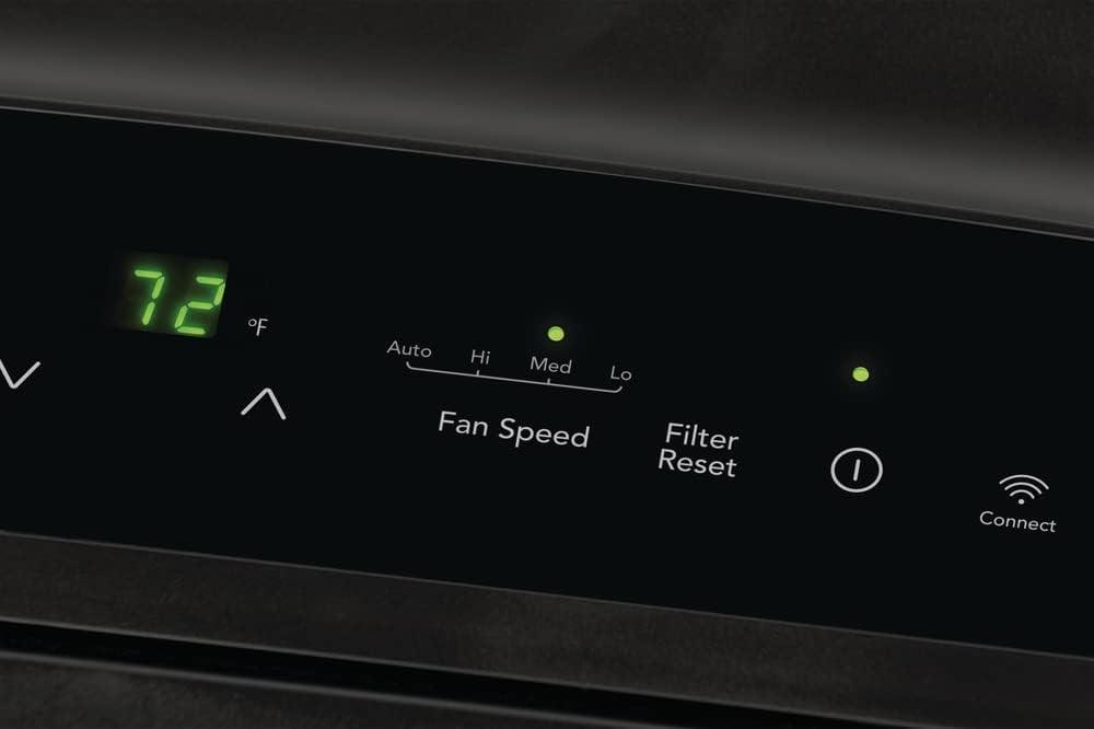 imageFrigidaire FHPW142AC1 Portable Air Conditioner 14K BTU ASHRAE 10K BTU DOE with MultiSpeed FanDehumidifier ModeBuiltin Air IonizerWashable FilterWorks with AlexaWiFi Connected in White