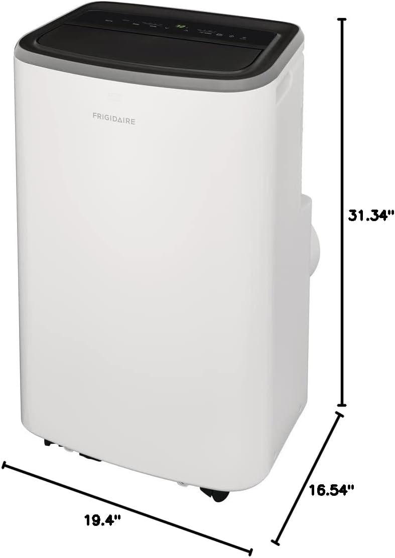 imageFrigidaire FHPW142AC1 Portable Air Conditioner 14K BTU ASHRAE 10K BTU DOE with MultiSpeed FanDehumidifier ModeBuiltin Air IonizerWashable FilterWorks with AlexaWiFi Connected in White