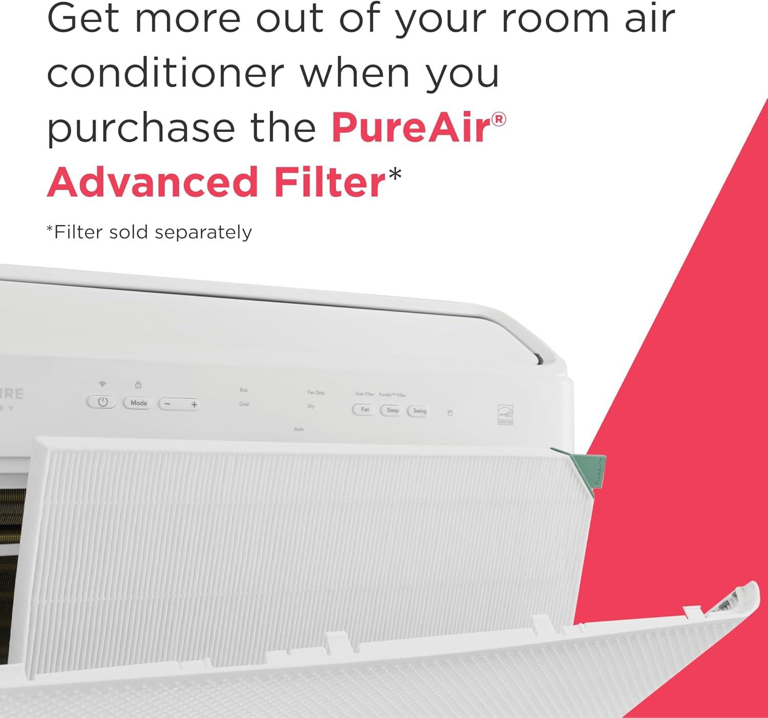 imageFrigidaire GHWQ103WC1 Inverter Quiet Temp Room Air Conditioner 10000 BTU with WiFi Connected Works with Alexa Energy Star Certified EasytoClean Washable Filter in White12 000 BTU New 2025