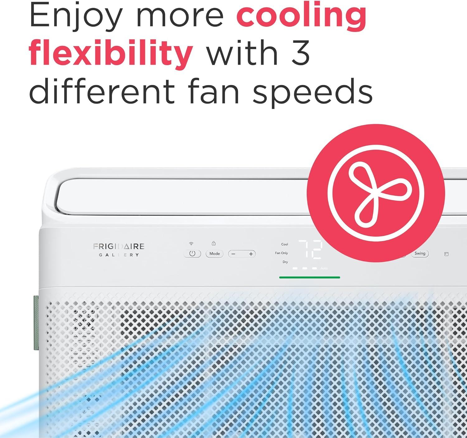 imageFrigidaire GHWQ103WC1 Inverter Quiet Temp Room Air Conditioner 10000 BTU with WiFi Connected Works with Alexa Energy Star Certified EasytoClean Washable Filter in White12 000 BTU New 2025