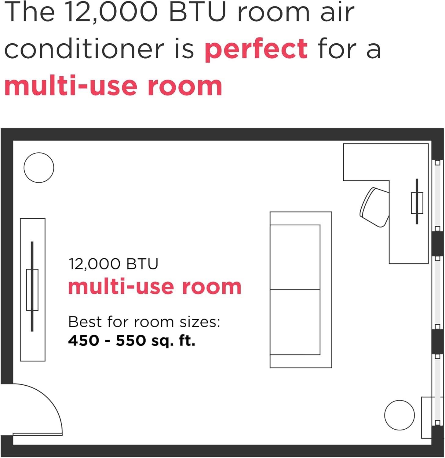 imageFrigidaire GHWQ103WC1 Inverter Quiet Temp Room Air Conditioner 10000 BTU with WiFi Connected Works with Alexa Energy Star Certified EasytoClean Washable Filter in White12 000 BTU New 2025