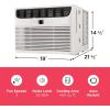 Frigidaire 12,000 BTU Window Air Conditioner with Remote Control, Cools Up to 550 Sq. Ft., Quiet Operation, Eco Mode, 3 Fan Speeds, Auto Restart, White(10 000 BTU Electronic Controls)