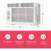 Frigidaire 12,000 BTU Window Air Conditioner with Remote Control, Cools Up to 550 Sq. Ft., Quiet Operation, Eco Mode, 3 Fan Speeds, Auto Restart, White(5 000 BTU Mechanical Controls)
