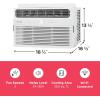 Frigidaire 8,000 BTU Smart Window Air Conditioner with Wi-Fi, Cools Up to 350 Sq. Ft., Remote Control, Quiet Operation, Eco Mode, 3 Fan Speeds, White(New 2024 8 000 BTU)