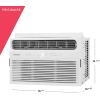 Frigidaire 8,000 BTU Window Air Conditioner & Dehumidifier, 115V, Cools up to 350 Sq. Ft. for Apartment, Dorm Room & Small/Medium Rooms, with Remote Control, Programmable Timer, and Sleep Mode, White