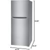 Frigidaire 10.1 Cu. Ft. Compact ADA Top Freezer Refrigerator in Brushed Steel with Electronic Control Panel, Reversible Door Swing, ENERGY STAR(Brushed Steel)
