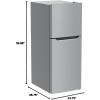 Frigidaire 11.6 Cu. Ft. Compact ADA Top Freezer Refrigerator in Brushed Steel with Electronic Control Panel, Reversible Door Swing, ENERGY STAR(Brushed Steel)