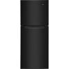 Frigidaire 10.1 Cu. Ft. Compact ADA Top Freezer Refrigerator in Brushed Steel with Electronic Control Panel, Reversible Door Swing, ENERGY STAR(Black)