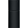 Frigidaire 11.6 Cu. Ft. Compact ADA Top Freezer Refrigerator in Brushed Steel with Electronic Control Panel, Reversible Door Swing, ENERGY STAR(Black)