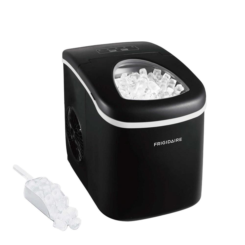 imageFRIGIDAIRE Portable Compact Ice Maker Counter Top Ice Making Machine 26lb per day WhiteBlack