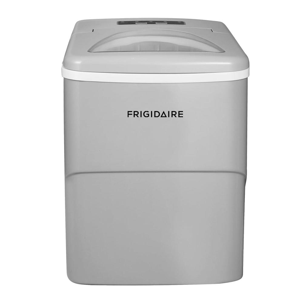 imageFRIGIDAIRE Portable Compact Ice Maker Counter Top Ice Making Machine 26lb per day WhiteSilver