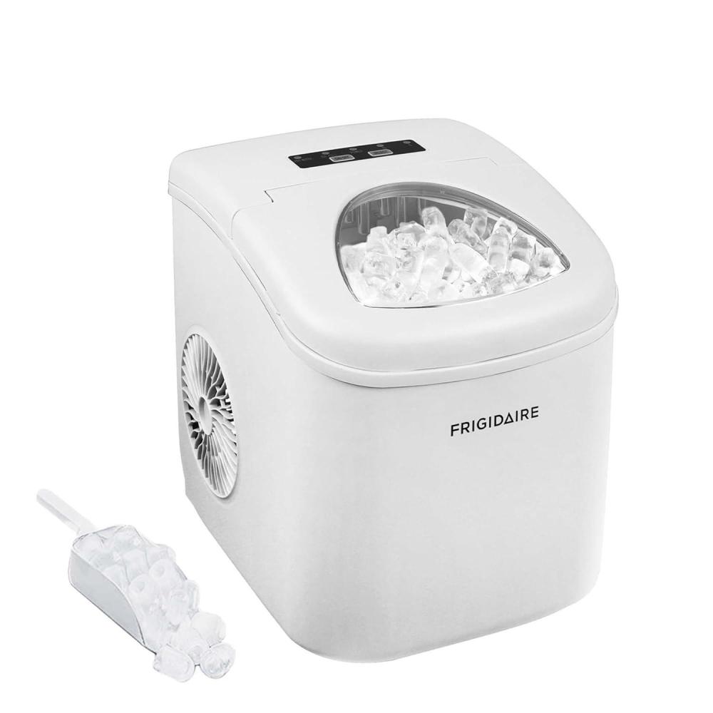 imageFRIGIDAIRE Portable Compact Ice Maker Counter Top Ice Making Machine 26lb per day WhiteWhite