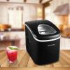 FRIGIDAIRE Portable Compact Ice Maker, Counter Top Ice Making Machine, 26lb per day, White(Black)