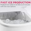 FRIGIDAIRE Portable Compact Ice Maker, Counter Top Ice Making Machine, 26lb per day, White(White)