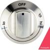 Frigidaire 318242275 Stovetop Burner Knob for Gas Ranges and Stoves, Chrome