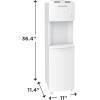 Frigidaire EFWC498 – Top Loading Cooler Dispenser -Hot & Cold Water – Child Safety Lock – Innovative Slim & Sleek Design, Holds 3 or 5 Gallon Bottles – Black(White)