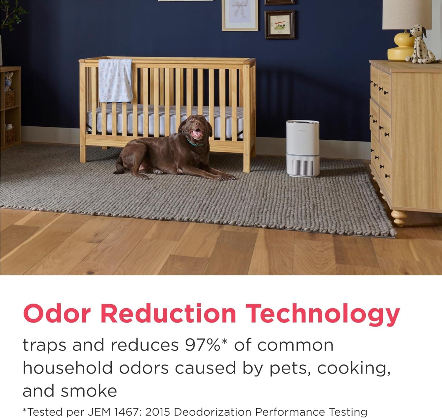 imageFrigidaire PureA300 XL HEPA Air Purifier with WiFi for Large Rooms Covers up to 1685 Sq Ft 3Stage Filtration Energy Star Certification Air Quality Monitoring Smart Mode Ultra Quiet White850 Square Feet