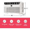 Frigidaire 8,000 BTU Window Air Conditioner with Remote Control, Cools Up to 350 Sq. Ft., Quiet Operation, Eco Mode, 3 Fan Speeds, Auto Restart, White(8 000 BTU Electronic Controls)