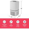 Frigidaire PureA300 XL HEPA Air Purifier with Wi-Fi for Large Rooms, Covers up to 1,685 Sq. Ft., 3-Stage Filtration, Energy Star Certification, Air Quality Monitoring, Smart Mode, Ultra Quiet, White(850 Square Feet Wifi)