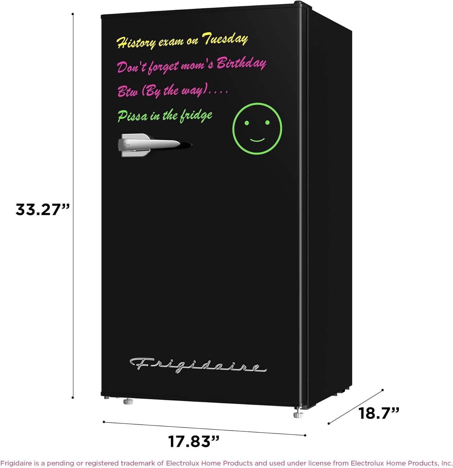 imageFRIGIDAIRE EFR107WHITE Mini Fridge for Dorm with White Board ampamp Small Ice Freezer 16 Cu Ft Compact Refrigerator WhiteBLACK