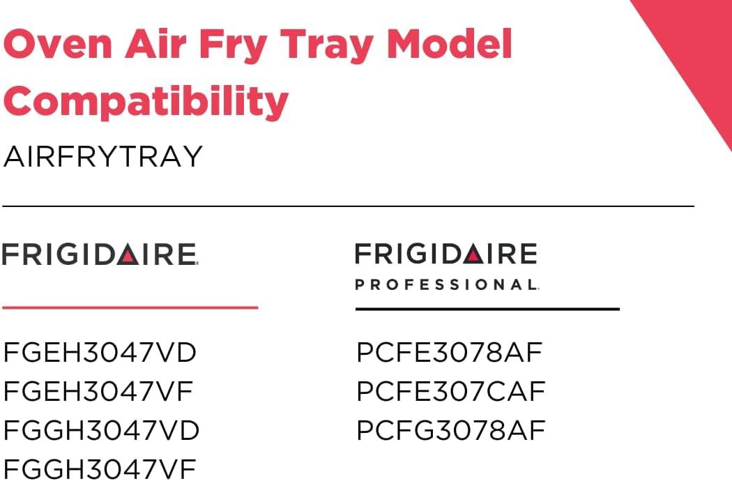 imageFrigidaire AIRFRYTRAY Ready Cook Oven Insert Silver Basket 184 x 153 x 08 Rack 241 x 153 152 ounces Compatible Only with select models listedOven Insert