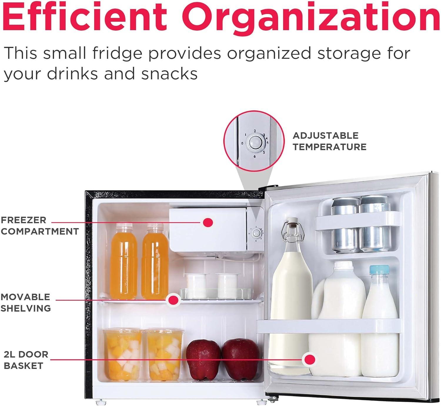 imageFrigidaire EFR182 16 cu ft Stainless Steel Mini Fridge Perfect for Home or The Office Platinum Series 18