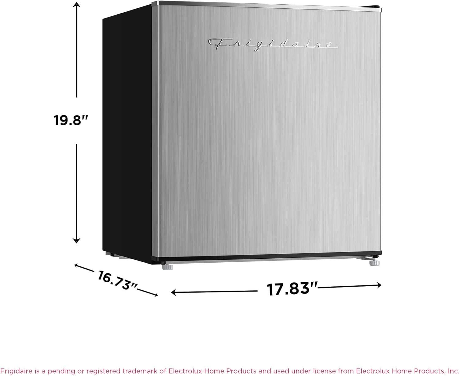 imageFrigidaire EFR182 16 cu ft Stainless Steel Mini Fridge Perfect for Home or The Office Platinum Series 18