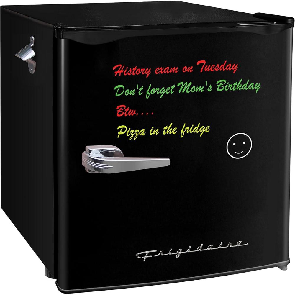imageFRIGIDAIRE EFR107WHITE Mini Fridge for Dorm with White Board ampamp Small Ice Freezer 16 Cu Ft Compact Refrigerator WhiteBLACK