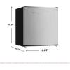 Frigidaire EFR182 1.6 cu ft Stainless Steel Mini Fridge. Perfect for Home or The Office. Platinum Series, 1.8