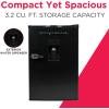 Frigidaire EFR494-BLACK Retro Compact Mini Fridge with Freezer Compartment, Chrome Handles, 4.4 Cu Ft, Built-in Water Dispenser, Black