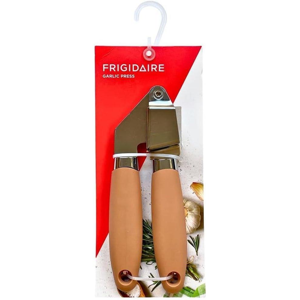 imageFrigidaire Garlic Press Stainless Steel with Soft Ergonomic Silicone Handle OLIVERose