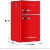 Frigidaire EFR840 Retro Mini Fridge with Freezer & Side Bottle Opener – Small 2 Door Refrigerator for Office Bar or College Dorm Room – 3.2 Cu Ft, Mint(Red)