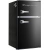 Frigidaire EFR840 Retro Mini Fridge with Freezer & Side Bottle Opener – Small 2 Door Refrigerator for Office Bar or College Dorm Room – 3.2 Cu Ft, Mint(ONYX)