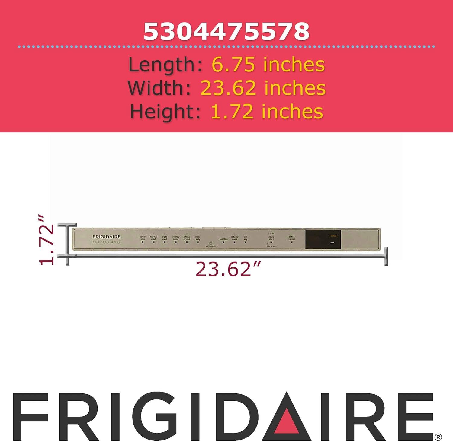 image:imageFrigidaire 5304475578 Control Panel with Overlay for Dishwashers