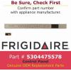 Frigidaire 5304475578 Control Panel with Overlay for Dishwashers