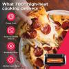 Frigidaire Electric Indoor Pizza Oven – Reach Temperatures of 700°F – Stone Bake 12” Pizzas in Minutes – Portable Countertop Oven with Air Fry and Bake. Peel Included Model FRPO100B(With Pizza Peel)