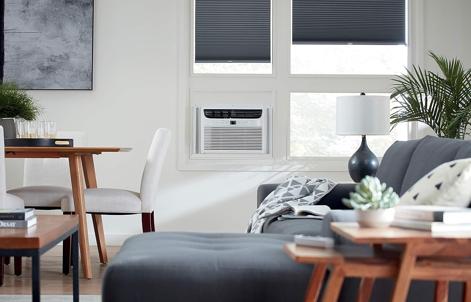 image:imageFrigidaire 10000 BTU 115V WindowMounted Compact Air Conditioner with Remote Control White1 Count Pack of 1
