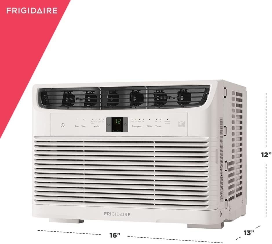 image:imageFrigidaire 10000 BTU 115V WindowMounted Compact Air Conditioner with Remote Control White5000 BTU