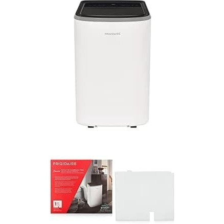 image:imageBundle of Frigidaire FHPC102AC1 Portable Room Air Conditioner 6500 BTU EasytoClean Washable Filter in White  Frigidaire PureAir RAC5 Premium Air Conditioner Filter