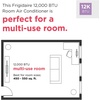 Frigidaire 230V 12000 BTU Wall Air Conditioner with Dehumidifier, Fan & Remote Control, Quiet Energy Efficient Wall Mounted AC Unit for Home Cooling, Cools Rooms Up To 550 Sq Ft