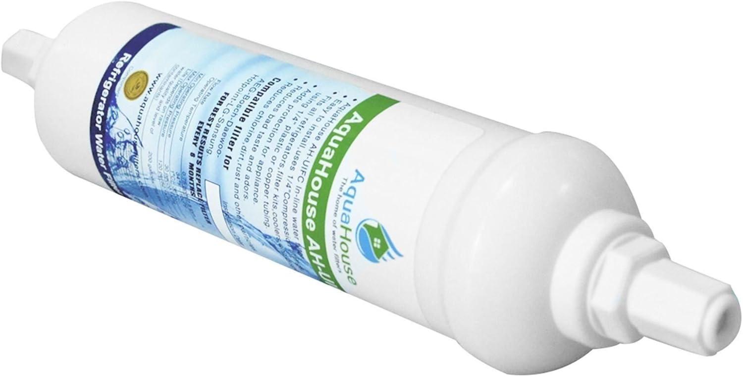 imageAquaHouse AHUIFC filtre eau pour rfrigrateur compatible avec LG et Hotpoint BL9808 3890JC2990A 5231JA2012B 5231JA2012A DD7098 avec des connexions vis lot de 4