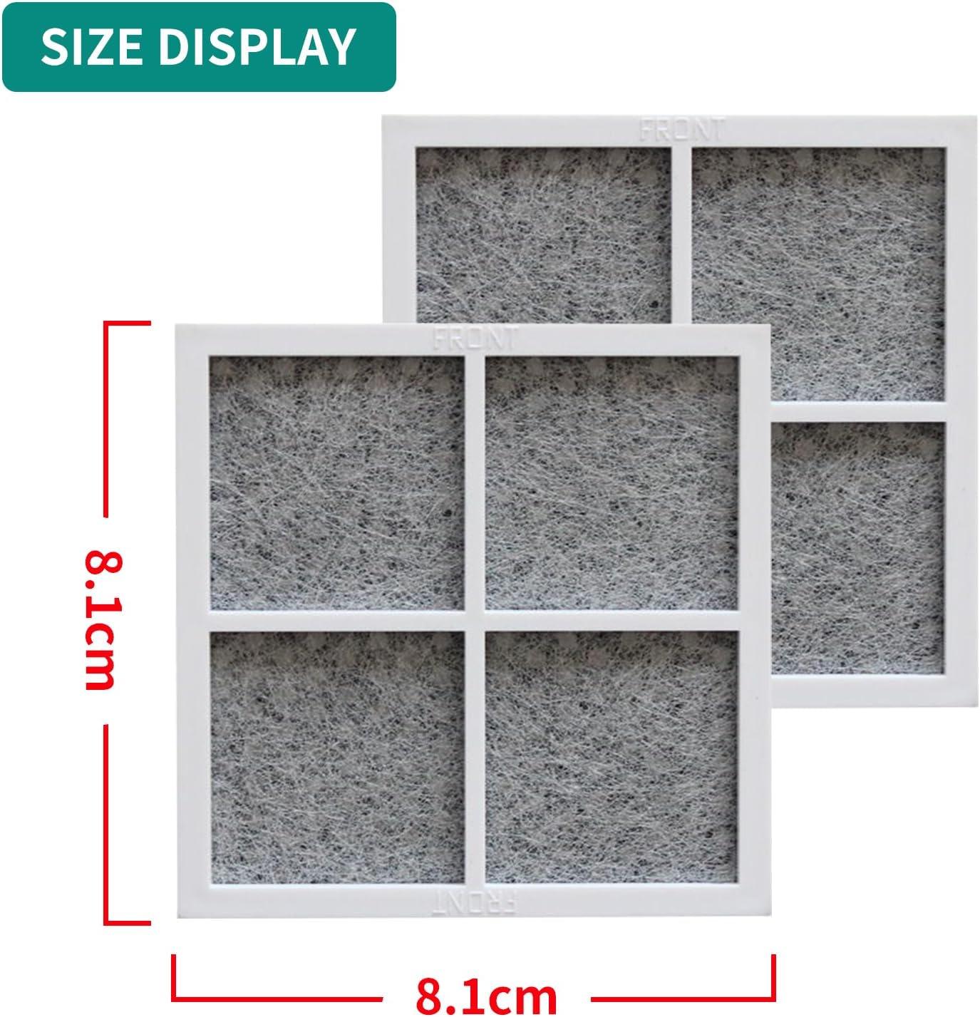 imageFiltre Air pour Rfrigrateur LG Pure n Fresh 2 Pcs Filtre Air Frais de Rechange pour RfrigrateurRfrigrateurPurificateur DairLG Pure N Fresh ADQ73214405 ADQ73214404 ADQ73214408