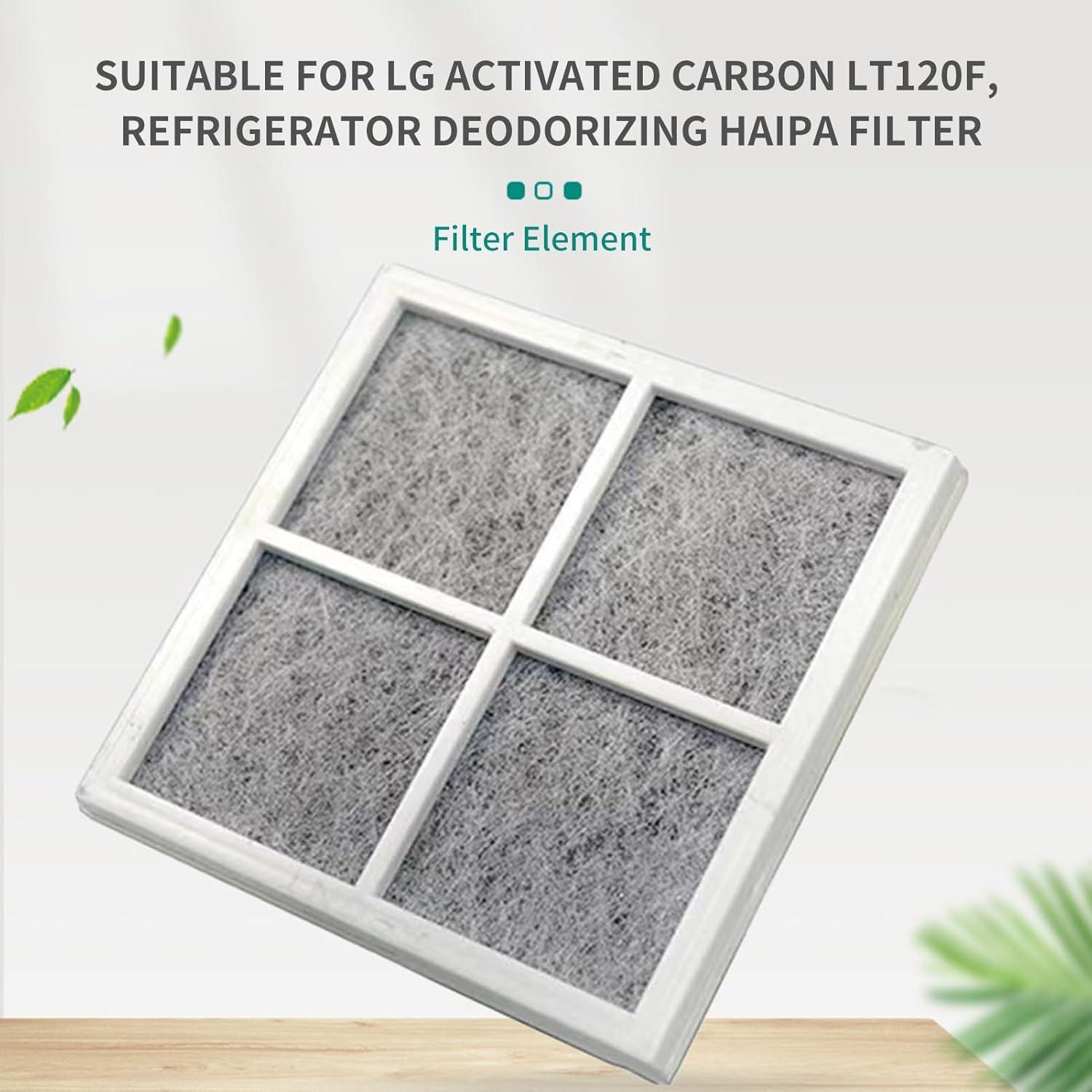 imageFiltre Air pour Rfrigrateur LG Pure n Fresh 2 Pcs Filtre Air Frais de Rechange pour RfrigrateurRfrigrateurPurificateur DairLG Pure N Fresh ADQ73214405 ADQ73214404 ADQ73214408