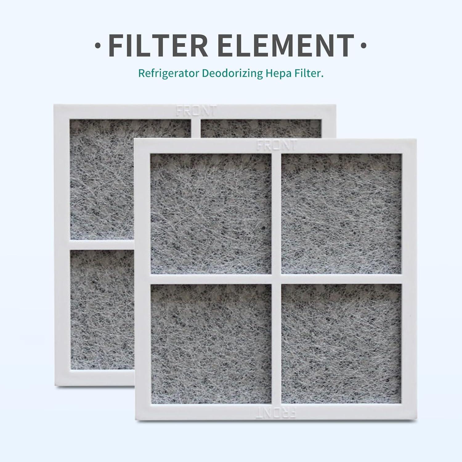 imageFiltre Air pour Rfrigrateur LG Pure n Fresh 2 Pcs Filtre Air Frais de Rechange pour RfrigrateurRfrigrateurPurificateur DairLG Pure N Fresh ADQ73214405 ADQ73214404 ADQ73214408