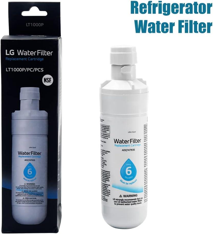imageQOTSTEOS LT1000P Lot de 3 filtres eau de rechange pour frigo compatible avec frigo Kenmore99801 Pice