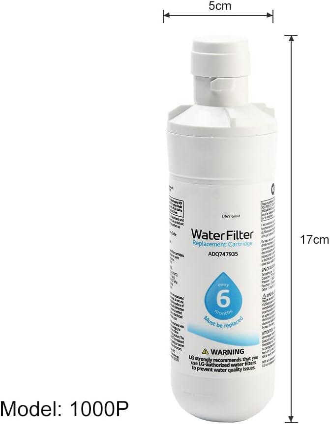imageQOTSTEOS LT1000P Lot de 3 filtres eau de rechange pour frigo compatible avec frigo Kenmore99802 Pices