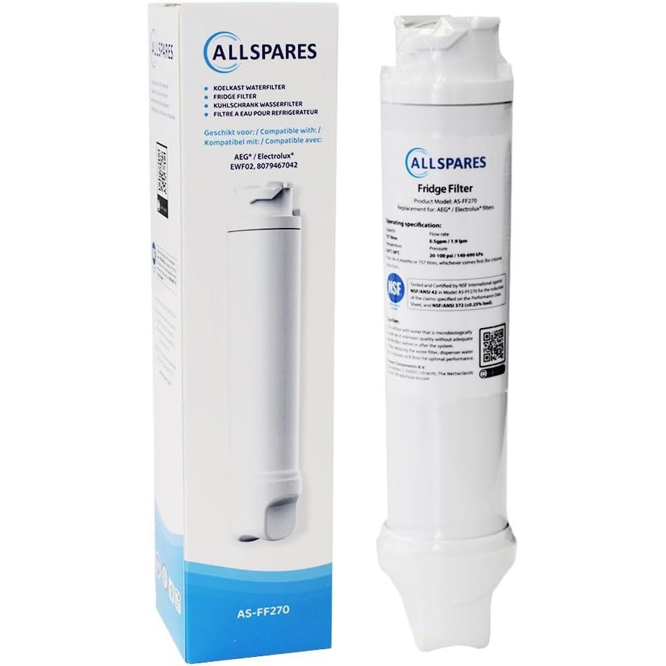 imageAllSpares Filtre eau pour rfrigrateur AEGElectrolux EWF02 8079467042 1 pice