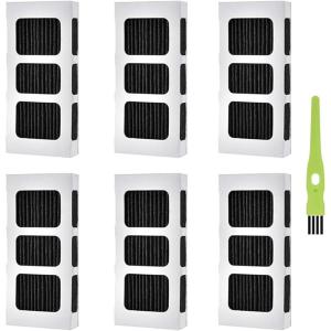 Lot de 6 filtres à air actifs au charbon pour réfrigérateur Pureair Super 2 Paultra2 et Electrolux 242047805 4582822 5303918847 pour modèles