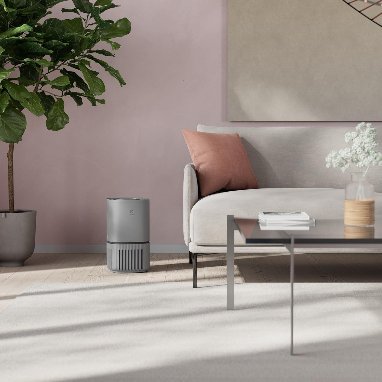 imageElectrolux Pure 300 Purificateur dAir HEPAFiltration Multicouche Systme AirSurround Circulation dAir 360 Mode Nuit Silencieux 20 dBA EPO30311UG GrisGrey